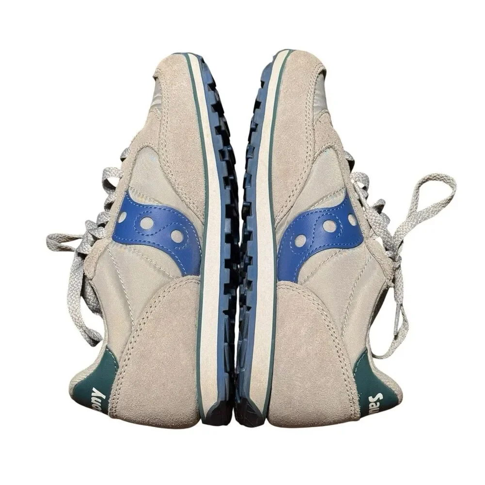 Saucony Jazz Low Pro Blue Gray Sneakers Mens Size 5 Classic Retro Running Shoes